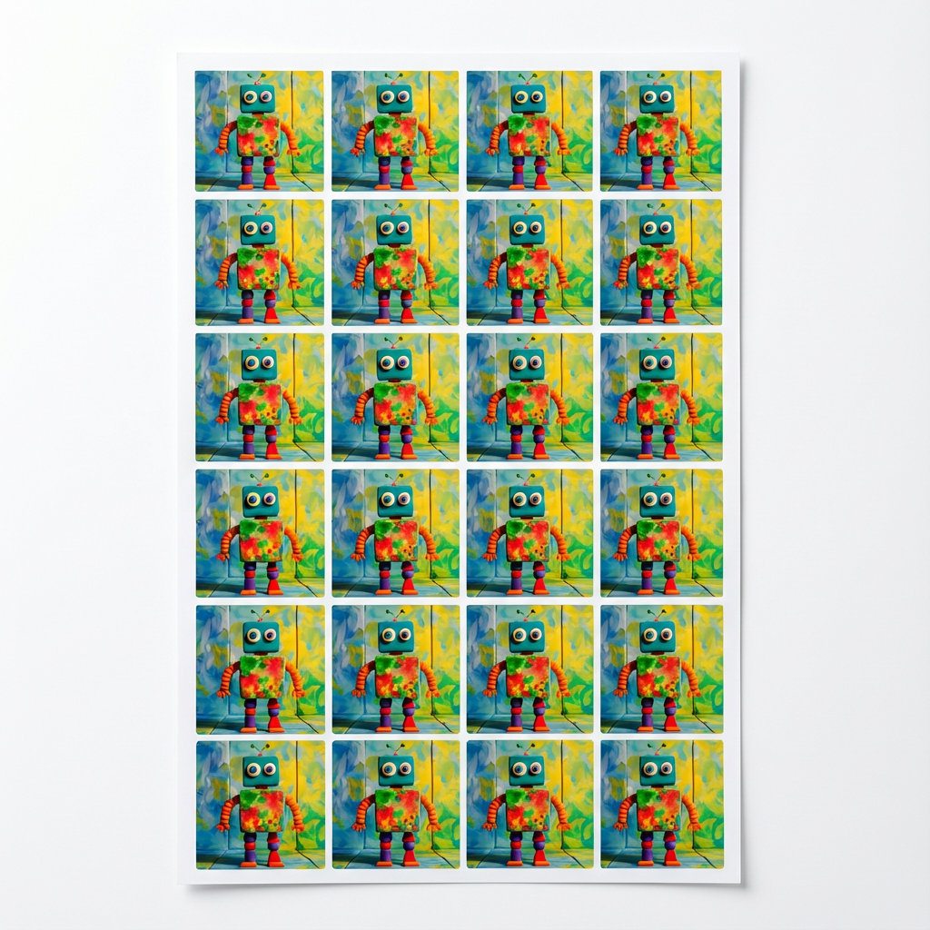 Waterproof Art Sticker Sheet (24pcs)